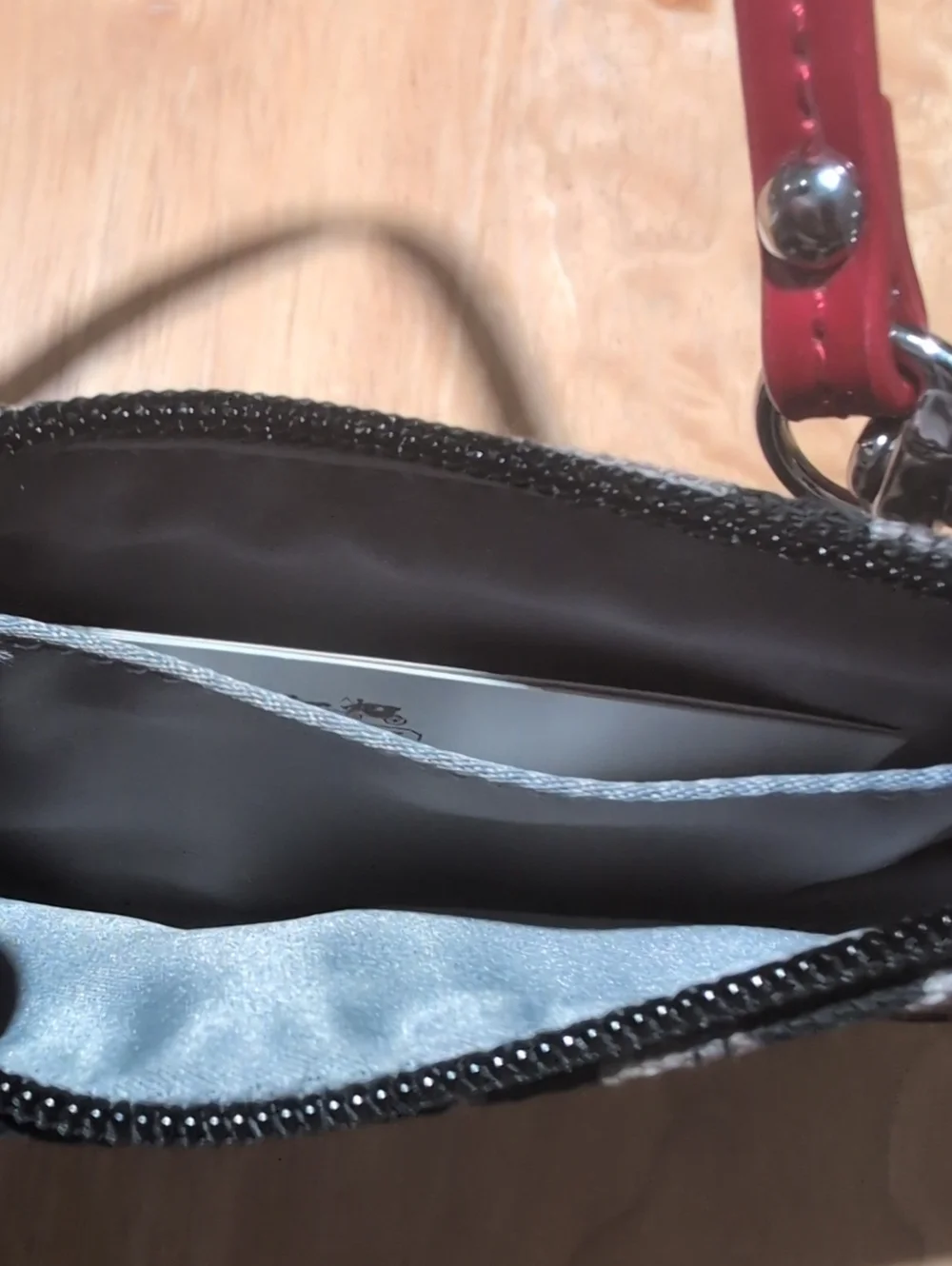 Coach Park Ocelot Wristlet w/Flaw *Please Read
